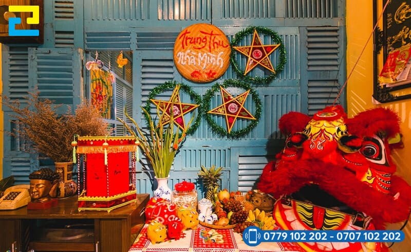 Trang Tri Trung Thu Tai Nha Mam Co