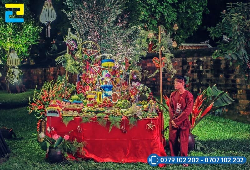 Trang Tri Trung Thu Tai Nha San Vuon