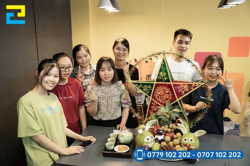 Trang Tri Trung Thu Van Phong Gan Ket Moi Nguoi