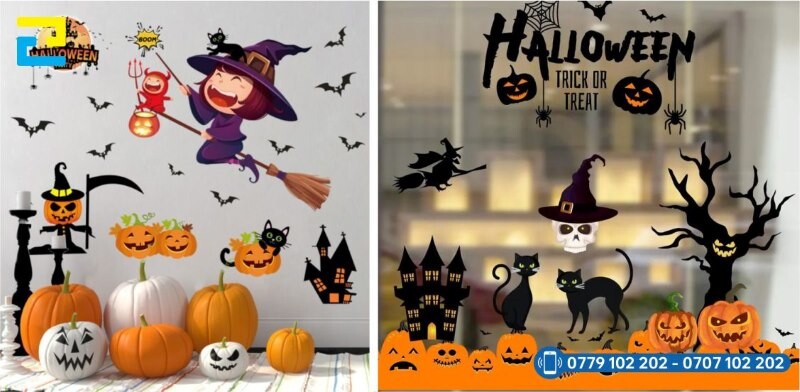 Decal Trang Tri Halloween 1