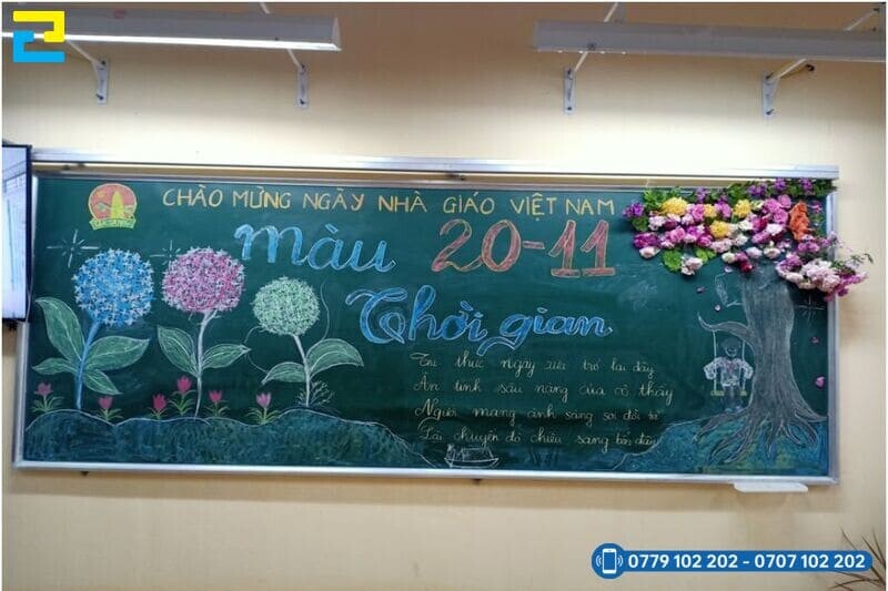 Mau 14 Trang Tri Bang Lop Hoc 20 11