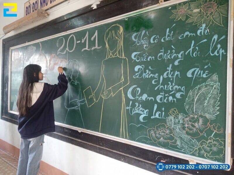 Mau 15 Trang Tri Bang Lop Hoc 20 11