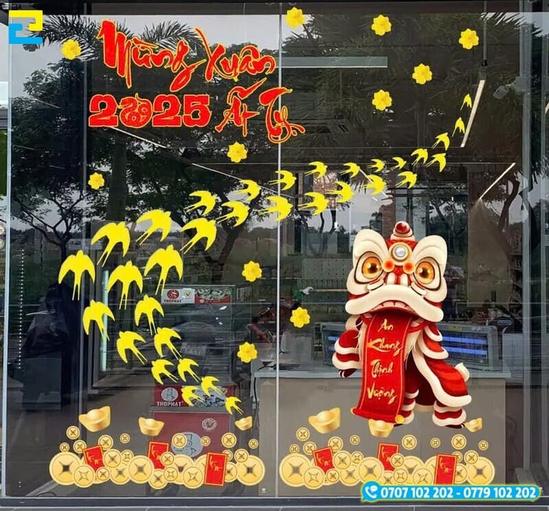 Decal Trang Tri Van Phong Tet 3