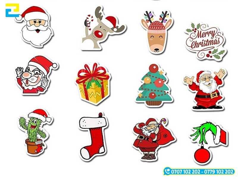 Mau 4 Sticker Noel Giang Sinh