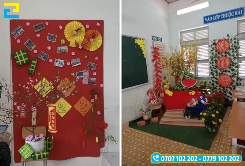 Trang Tri Tet Lop Hoc Bang Banh Chung 1