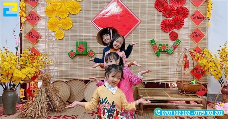 Trang Tri Tet Truong Mam Non 2