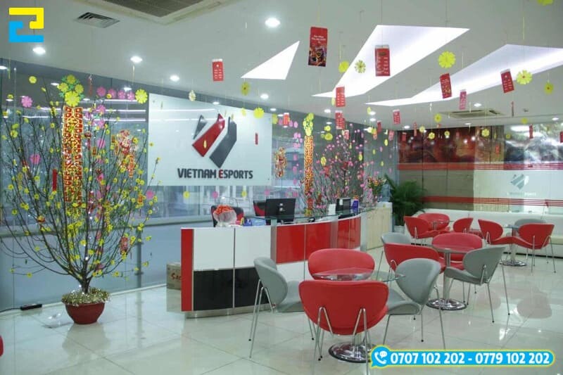 Trang Tri Tet Van Phong Bang Bao Li Xi 1