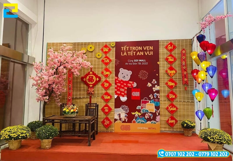 Trang tri Tet Van Phong 1