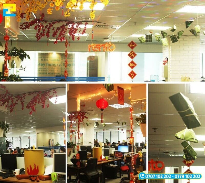 Trang tri Tet Van Phong 2