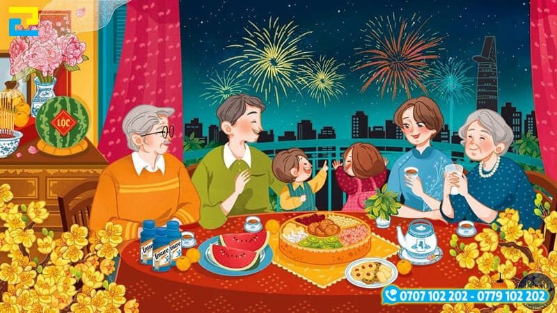 Tranh Tet Gia Dinh 2