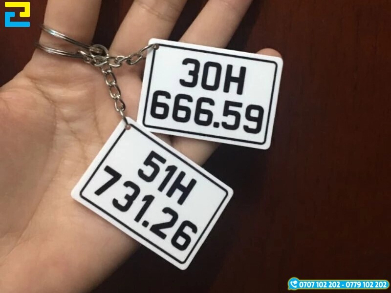 Mau Moc Khoa In Bien So Xe Mica Mau Trang