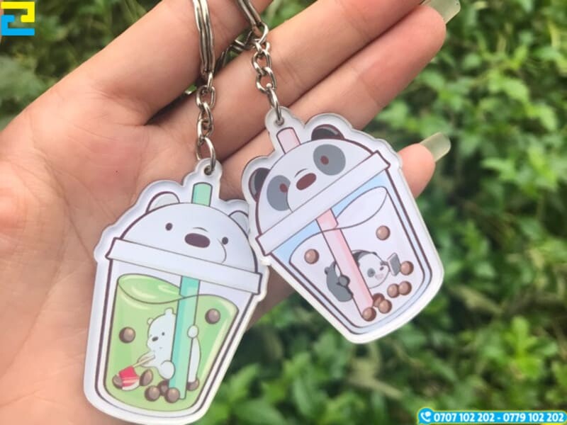 Moc Khoa In Hinh Ly Tra Sua Cute