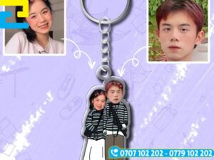 Báo giá in móc khóa cặp đôi