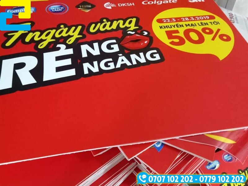 In UV trên chất liệu PP kết hợp Format