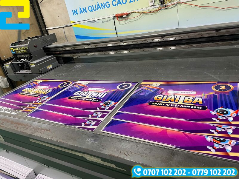 In ấn bảng giải thưởng cán formex 5 li