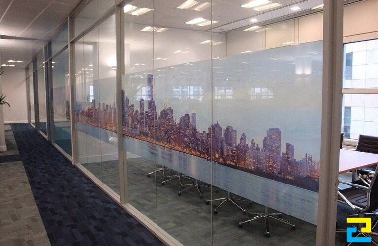 Mẫu giấy dán nhiều tòa nhà 