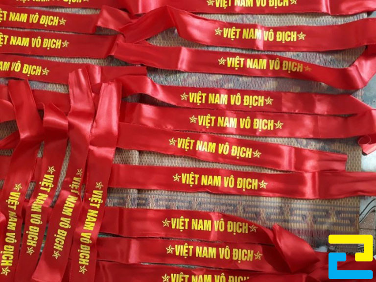 In Ấn Quảng Cáo 2h Nhận In Băng Rôn đeo đầu