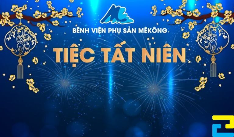 Backdrop tiệc tất niên