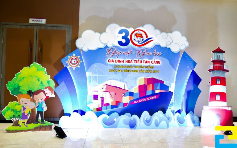 Backdrop ngày hội gia đình