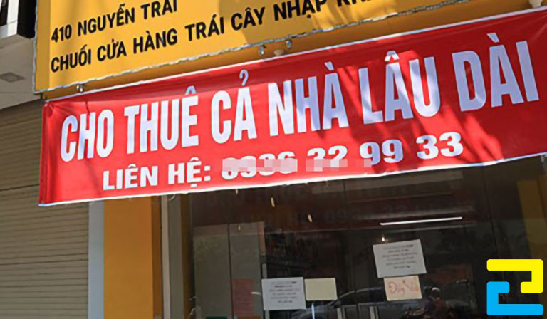 Băng Rôn Cho Thuê Nhà Lâu Dài