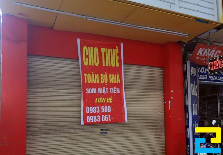 Băng Rôn Cho Thuê Nhà Treo Trước Cửa