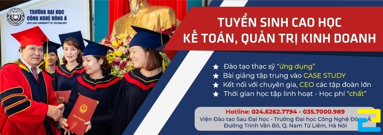 Mẫu băng rôn thông báo chiêu sinh cao học