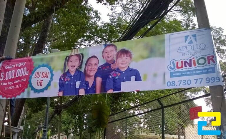 In banner có nhiều kích thước khác nhau tùy theo nhu cầu của mỗi người