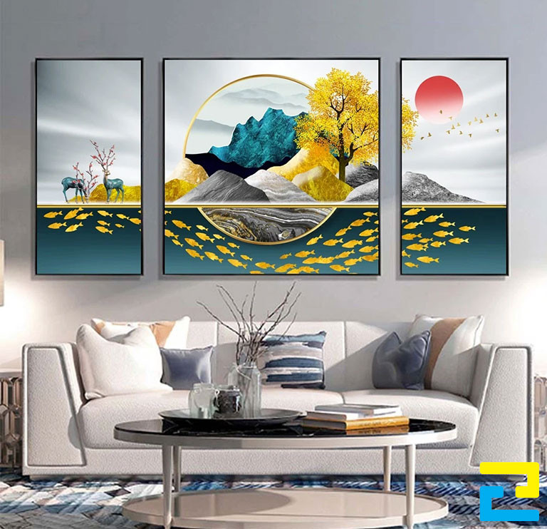Công Ty In Ấn Quảng Cáo 2H nhận in tranh canvas đẹp sắc nét bằng máy in kỹ thuật số và máy in UV