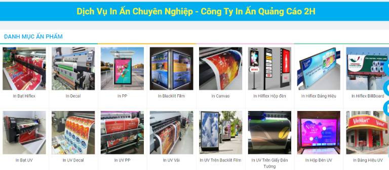 In Ấn Quảng Cáo 2H