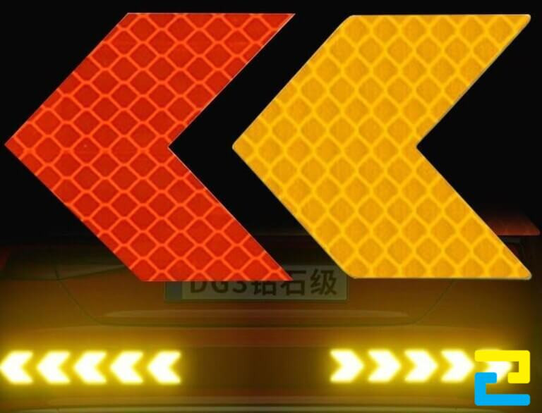 Mẫu in dán phương tiện để phản quang