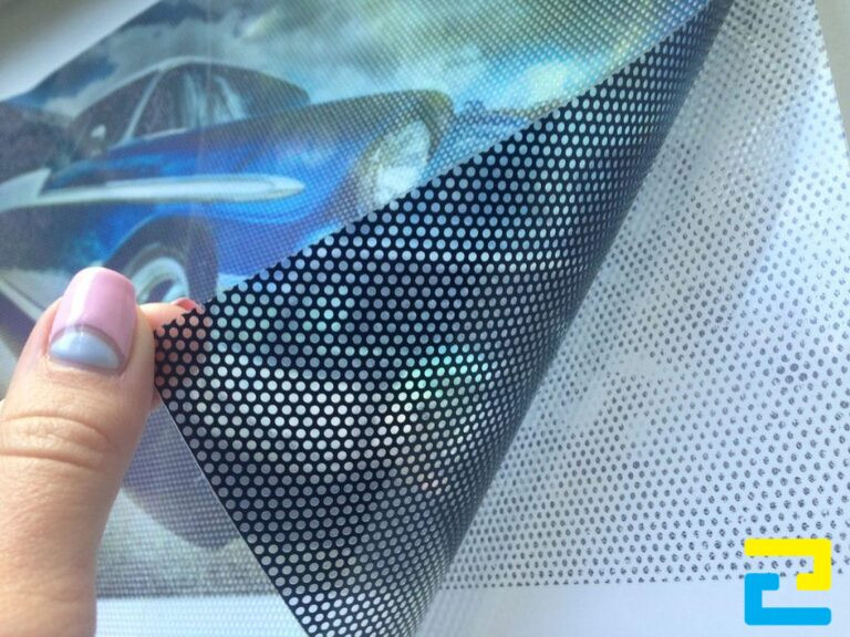 Decal 3M lưới in dán kính trang trí hiệu quả