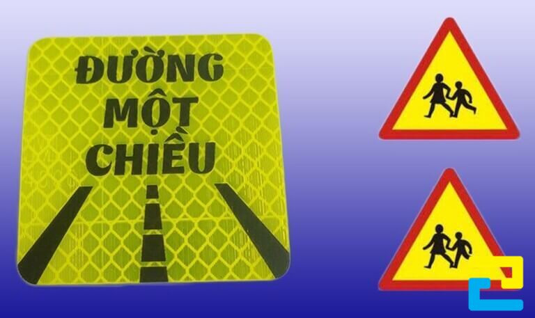 Mẫu in dán biển báo