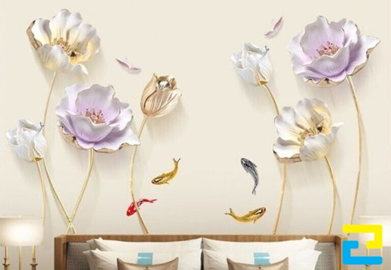 Mẫu in dán tường trang trí