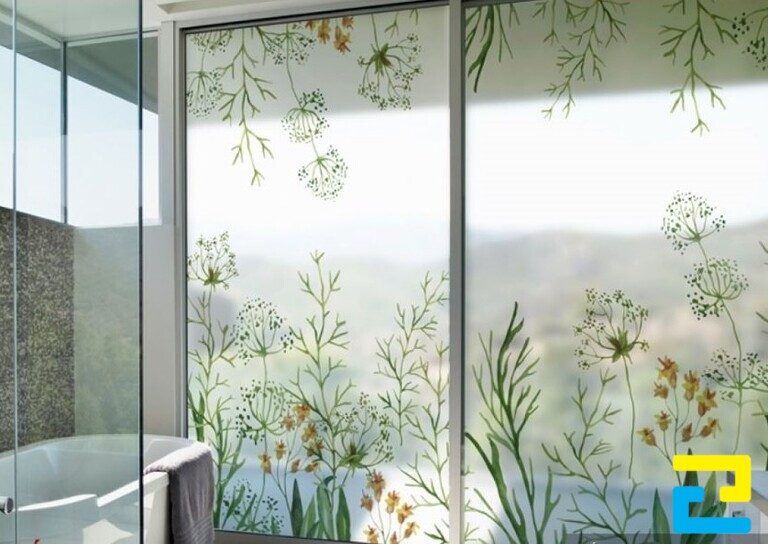 Mẫu in dán kính trang trí