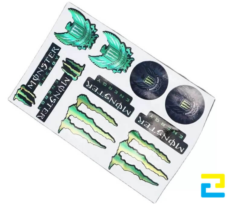 Mẫu in đề can crom nhãn dán thương hiệu