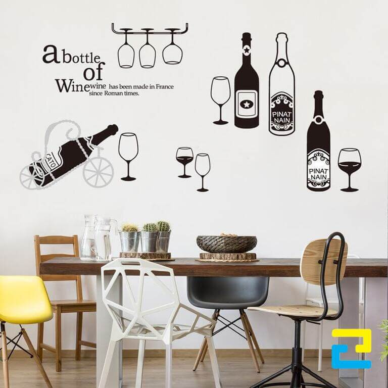 Decal Nhua Trong Giay Dan Tuong