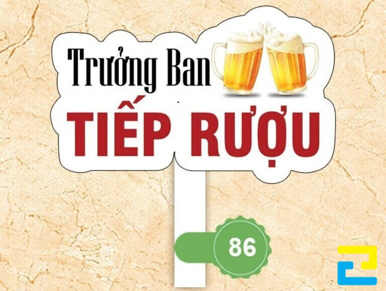 Mẫu Hashtag đám cưới thể hiện khả năng nhậu