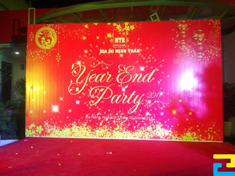 Backdrop khai giảng, tất niên