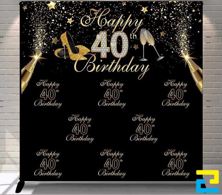 Mẫu phông nền, backdrop chúc mừng sinh nhật công ty