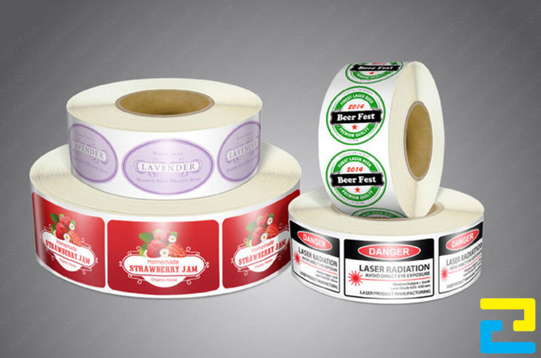 Mẫu tem decal cuộn dán nhãn thực phẩm