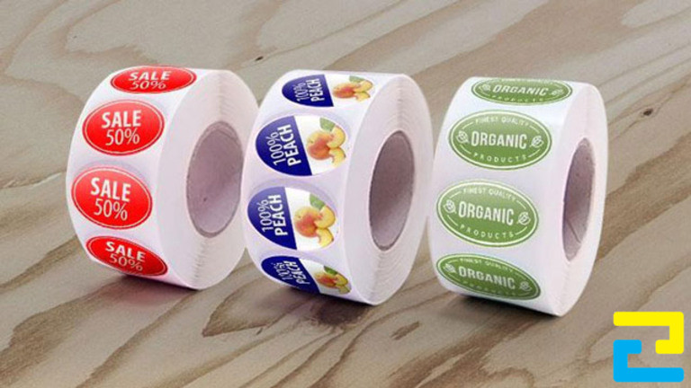 Mẫu tem decal loại hình elip