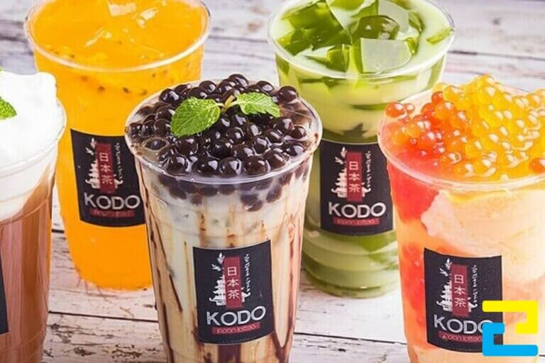 Mẫu logo dán trên ly trà sữa