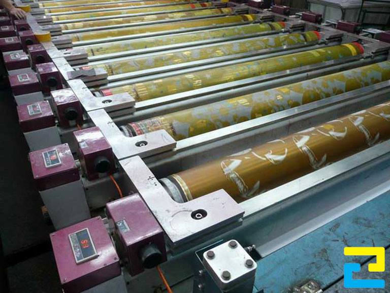 In ống đồng là hình thức in ấn có sử dụng đến trục in