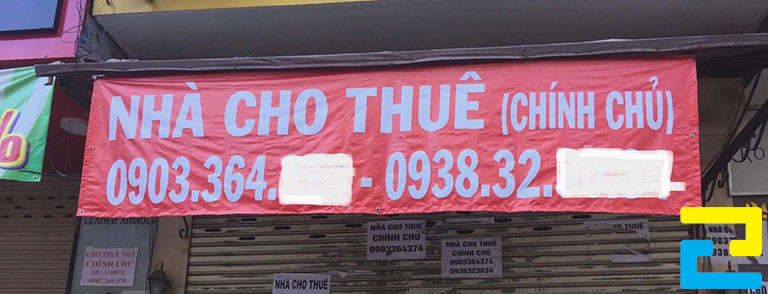 Mẫu Băng Rôn Cho Thuê Nhà đẹp
