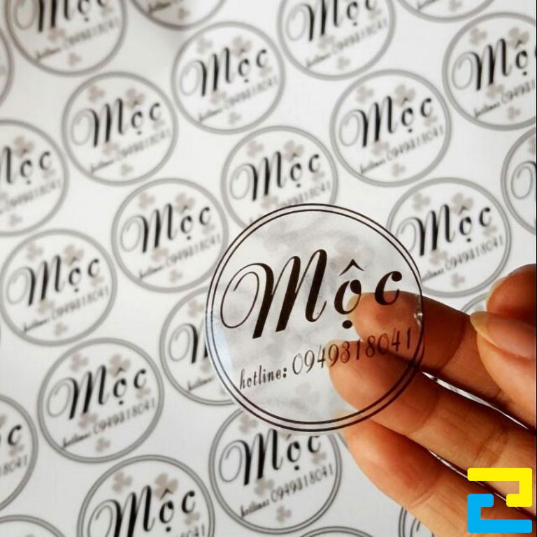 Mẫu In Tem Nhãn Decal Chống Nước đẹp