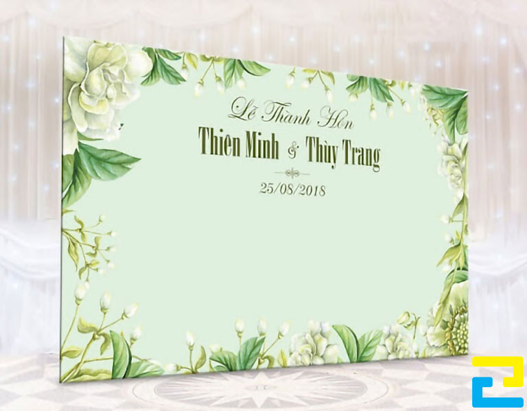 Phông Nền Chụp ảnh đám Cưới Màu Xanh Lá đẹp