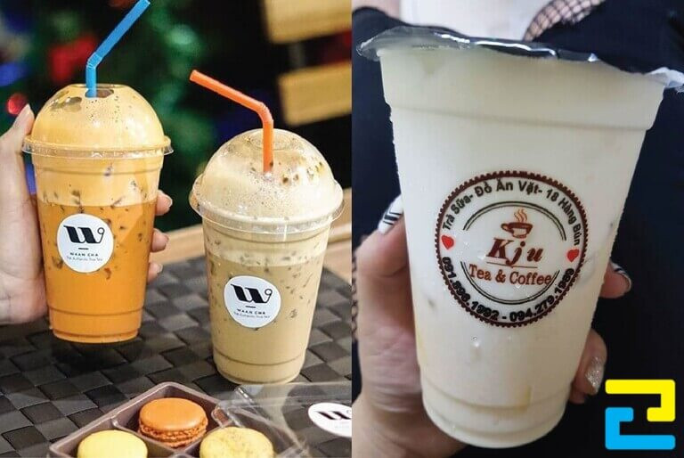 In Ấn Quảng Cáo 2H nhận in tem dán ly trà sữa giá rẻ, chất lượng