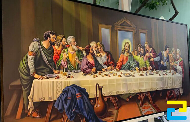 Tranh gỗ in 3D hình chúa