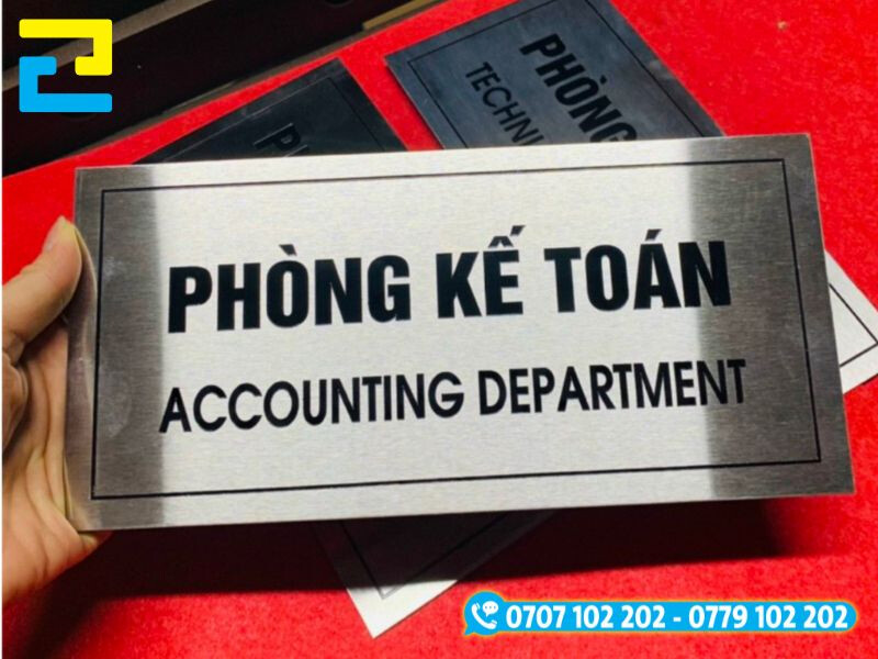 Biển phòng ban in uv