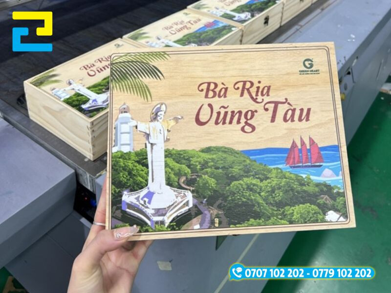 In logo biển Vũng Tàu làm hộp sản phẩm
